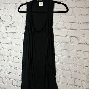 CAbi Black Fringe Detail Top